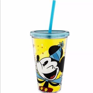 Disney Parks Mickey celebrate Cup with the straw